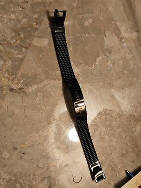 Black Stainless Steel  GRANDPA Mesh ID Bracelet - Unbranded NEW